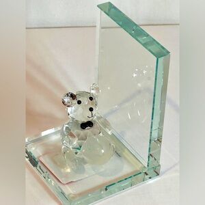 Beautiful crystal and glass bookends-pair